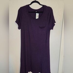 Torrid Deep Purple Ribbed Top